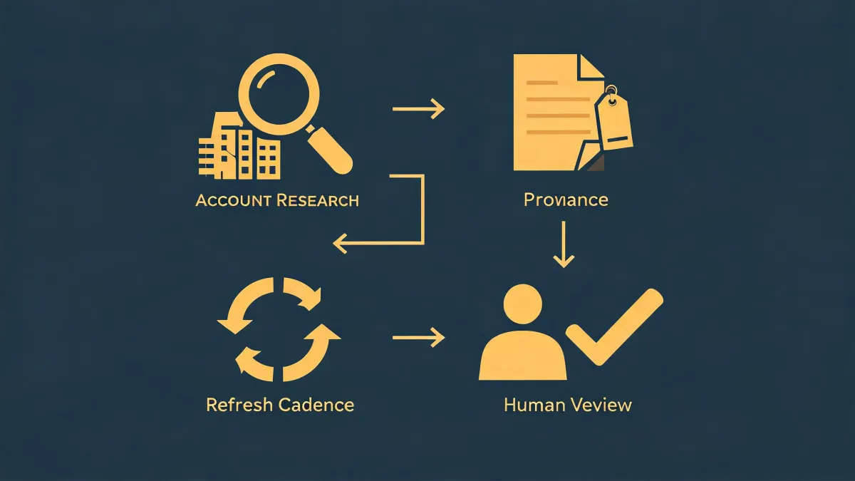 Research diagram for Cognism Company Overview: Revenue 2024, Sales Navigator Extractor Comparison, and Attribution Events Explained